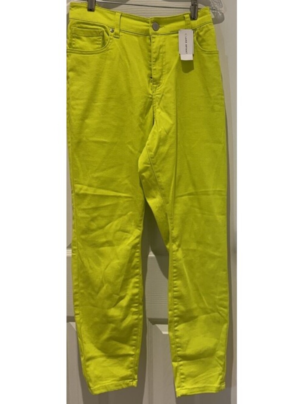 Lane Bryant Curvy Fit Skinny Neon Green Jeans New Size 14